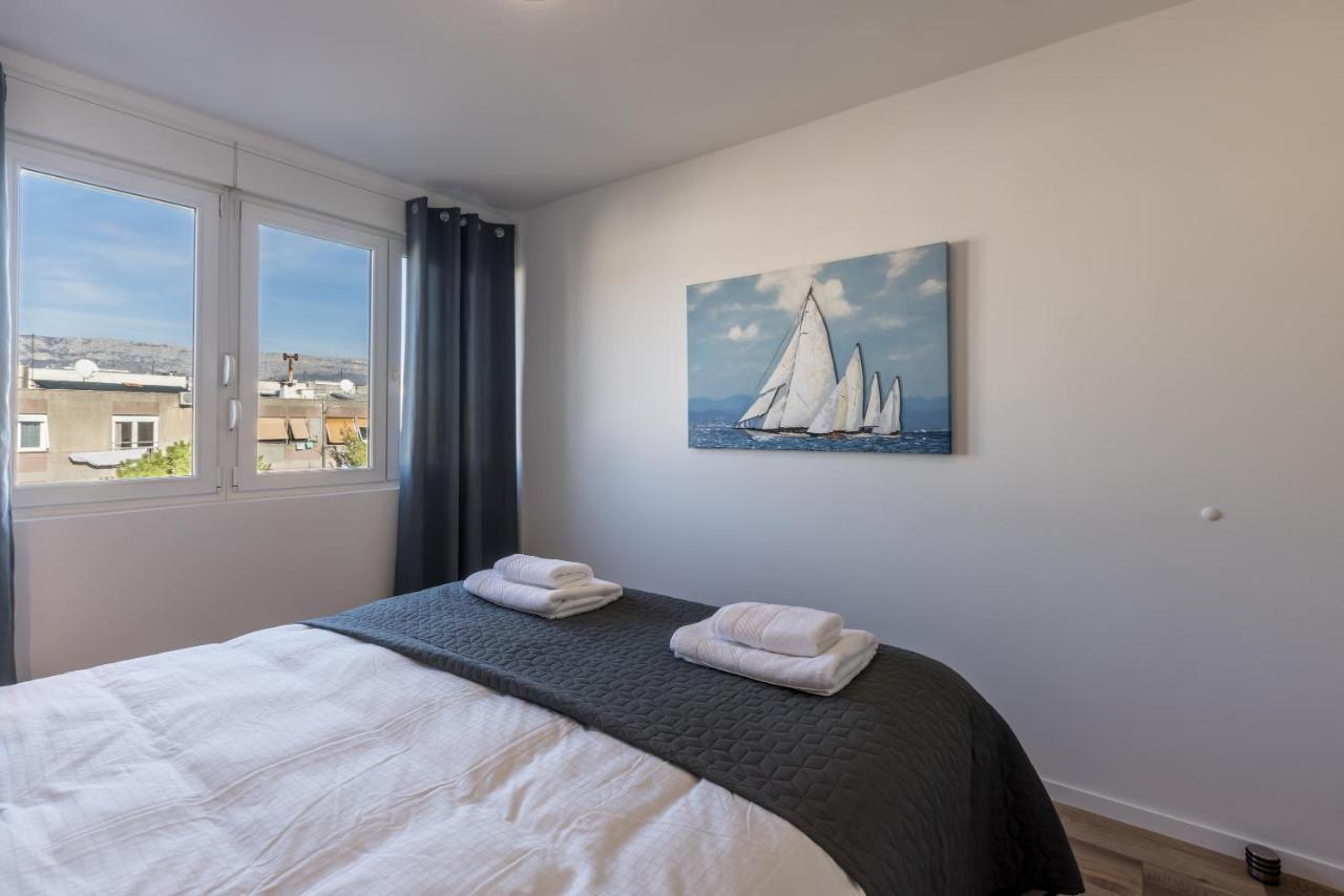 Sundowners Apartment, 52Qm, Double & Single Bed, 10 Min From Old Town Of 斯普利特 外观 照片